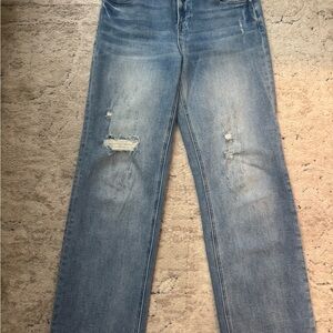 Classic Blue Distressed Women's Jeans
